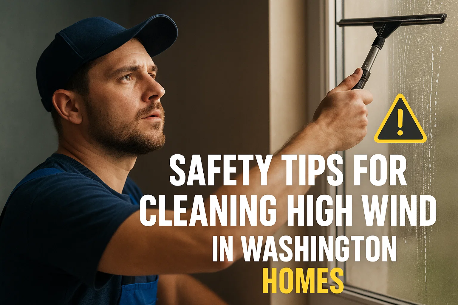 Safety Tips for Cleaning High Windows in Washington Homes