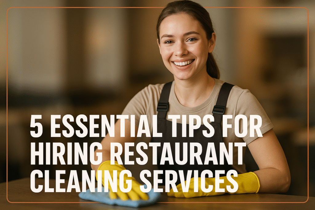 5 Essential Tips for Hiring Restaurant Cleaning Services You Can Trust