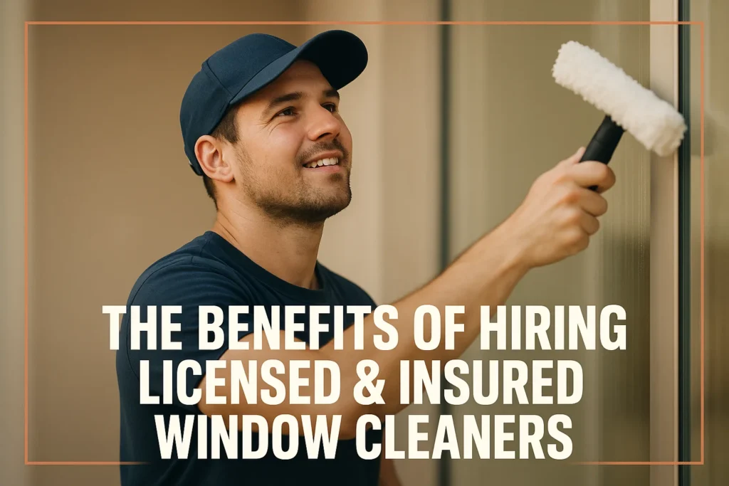 The Benefits of Hiring Licensed & Insured Window Cleaners