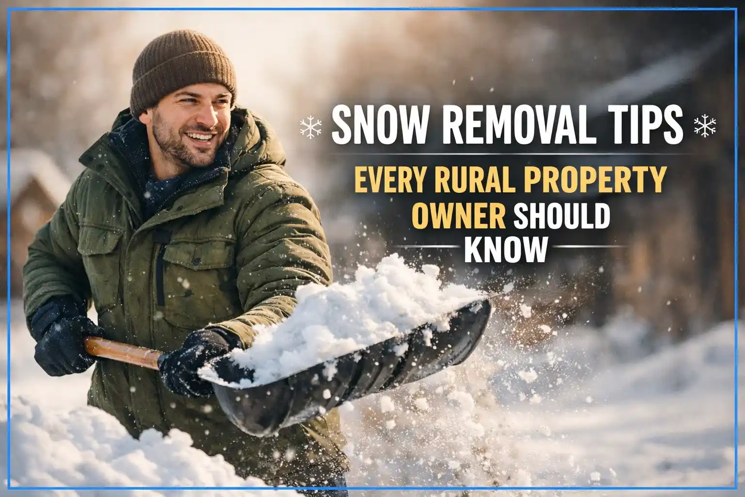 Snow Removal Tips Every Rural Property Owner Should Know