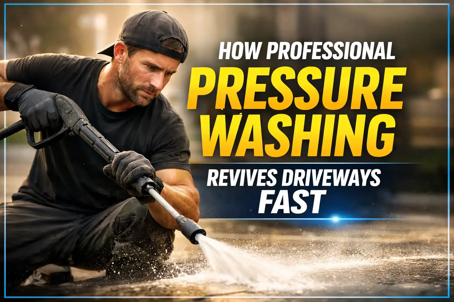 How Professional Pressure Washing Revives Driveways Fast