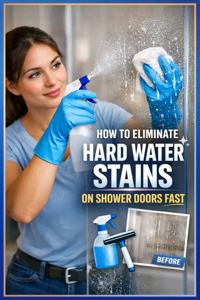 How to Eliminate Hard Water Stains on Shower Doors Fast