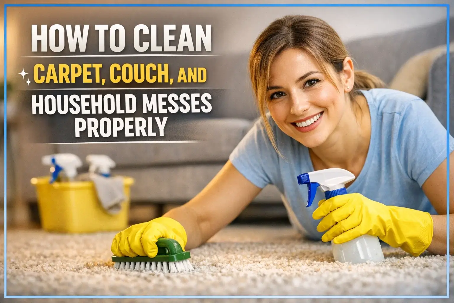 How to Clean Carpet, Couch, and Household Messes Properly