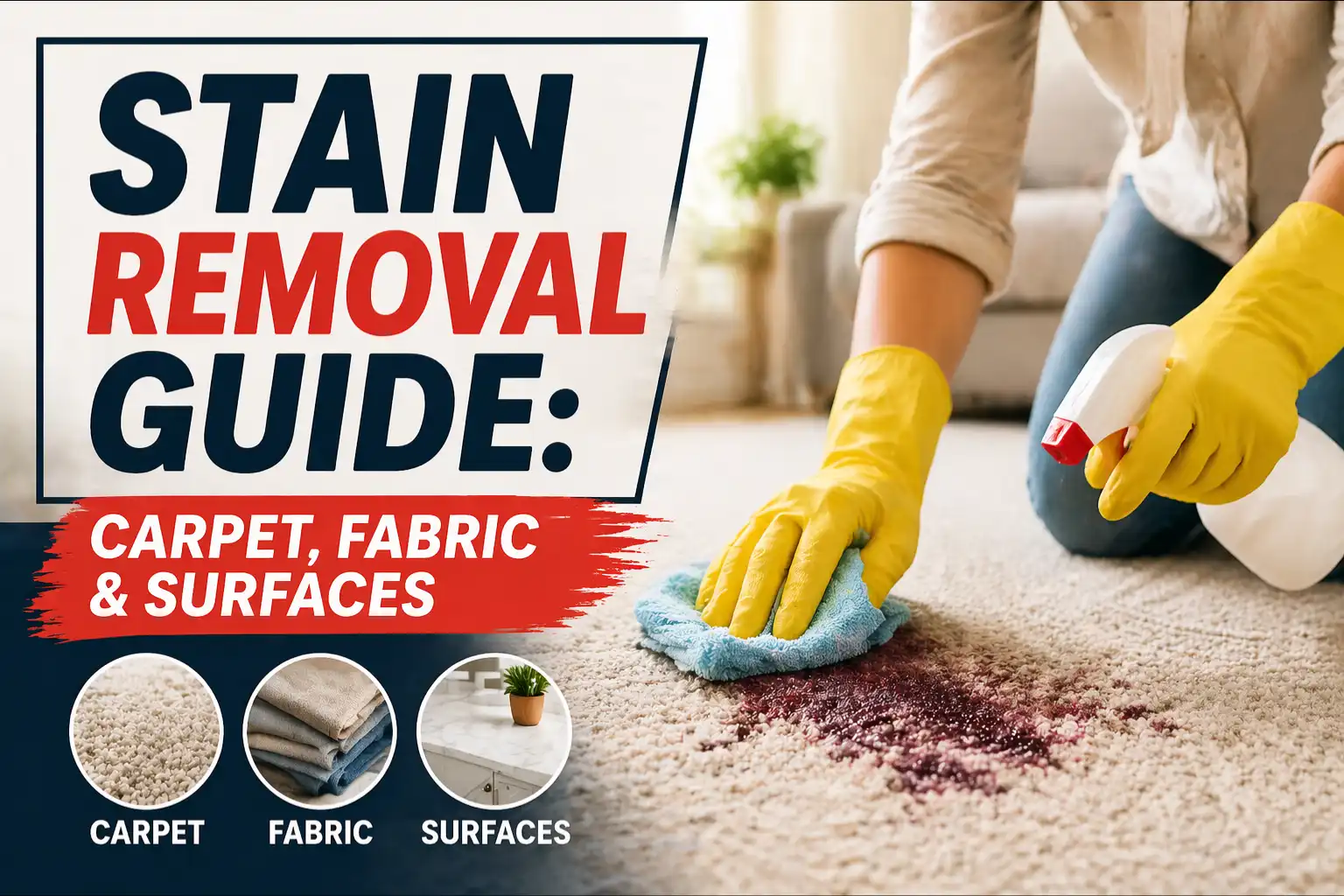 Stain Removal Guide: Carpet, Fabric & Surfaces