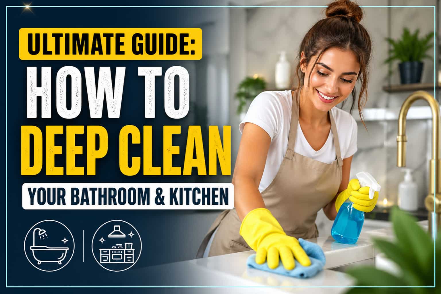 Ultimate Guide: How to Deep Clean Your Bathroom & Kitchen