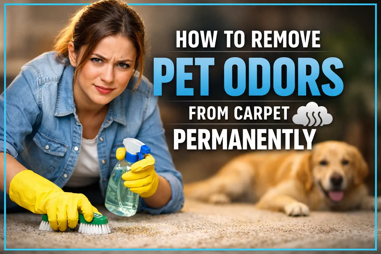 How to Remove Pet Odors from Carpet Permanently