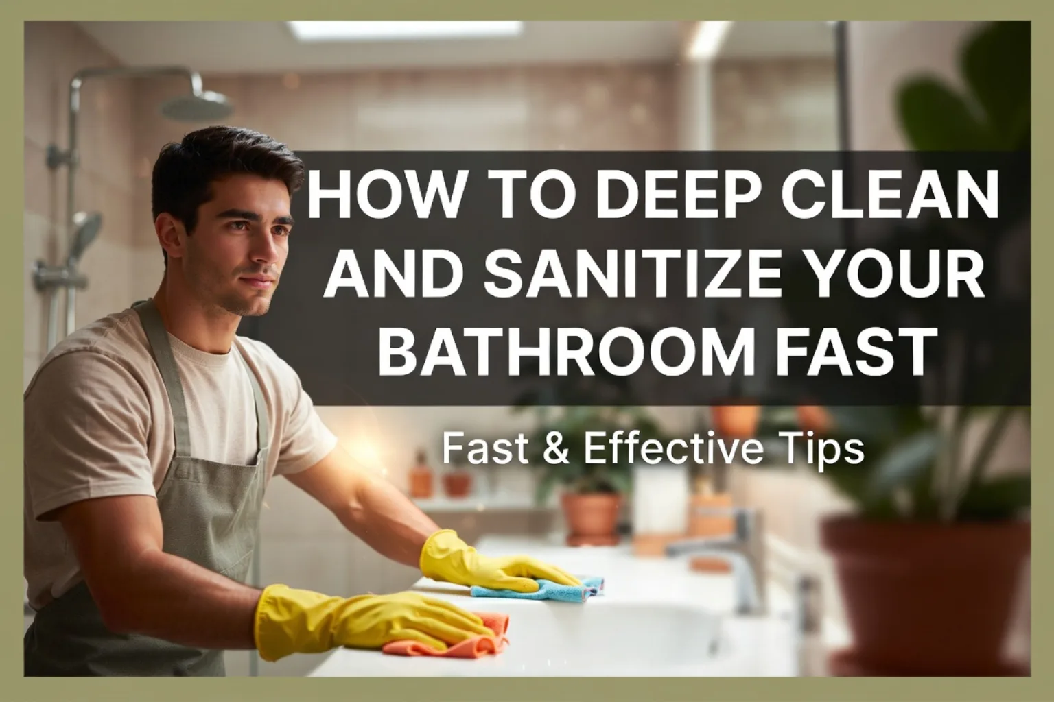 How to Deep Clean and Sanitize Your Bathroom Fast